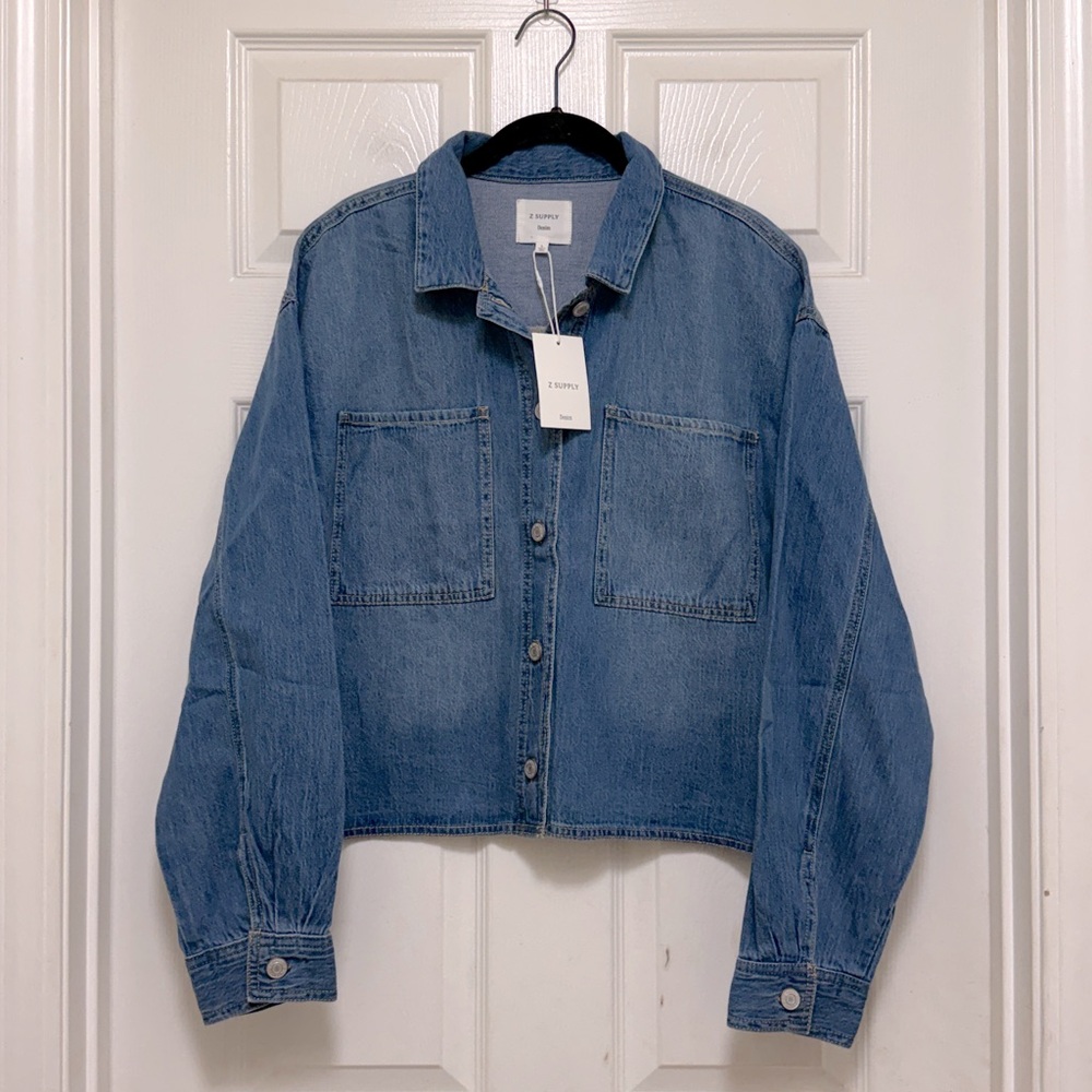 NWT Z SUPPLY Erin Denim Jacket in Dreamstate - Picture 5 of 8